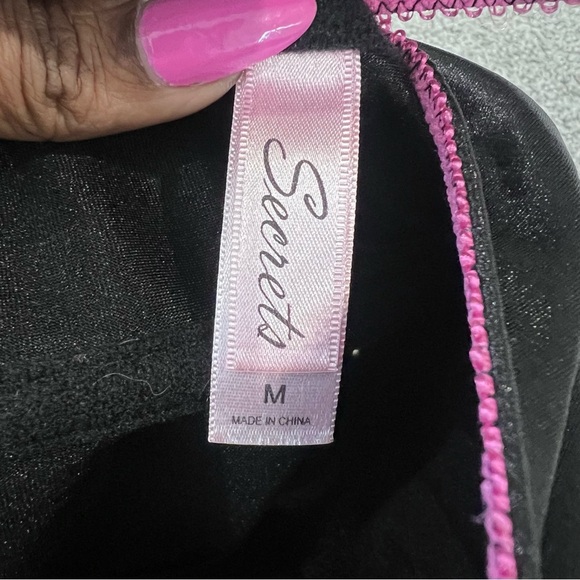 Victoria’s Secret Black Pink Underwired Bustier Corset Top Women’s Size M - Picture 5 of 6